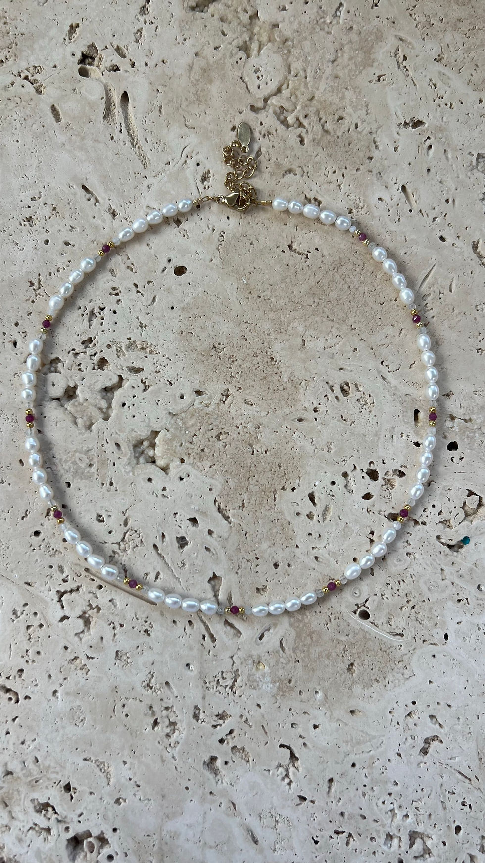 Miniature : Collier JEZZINE Grenat 