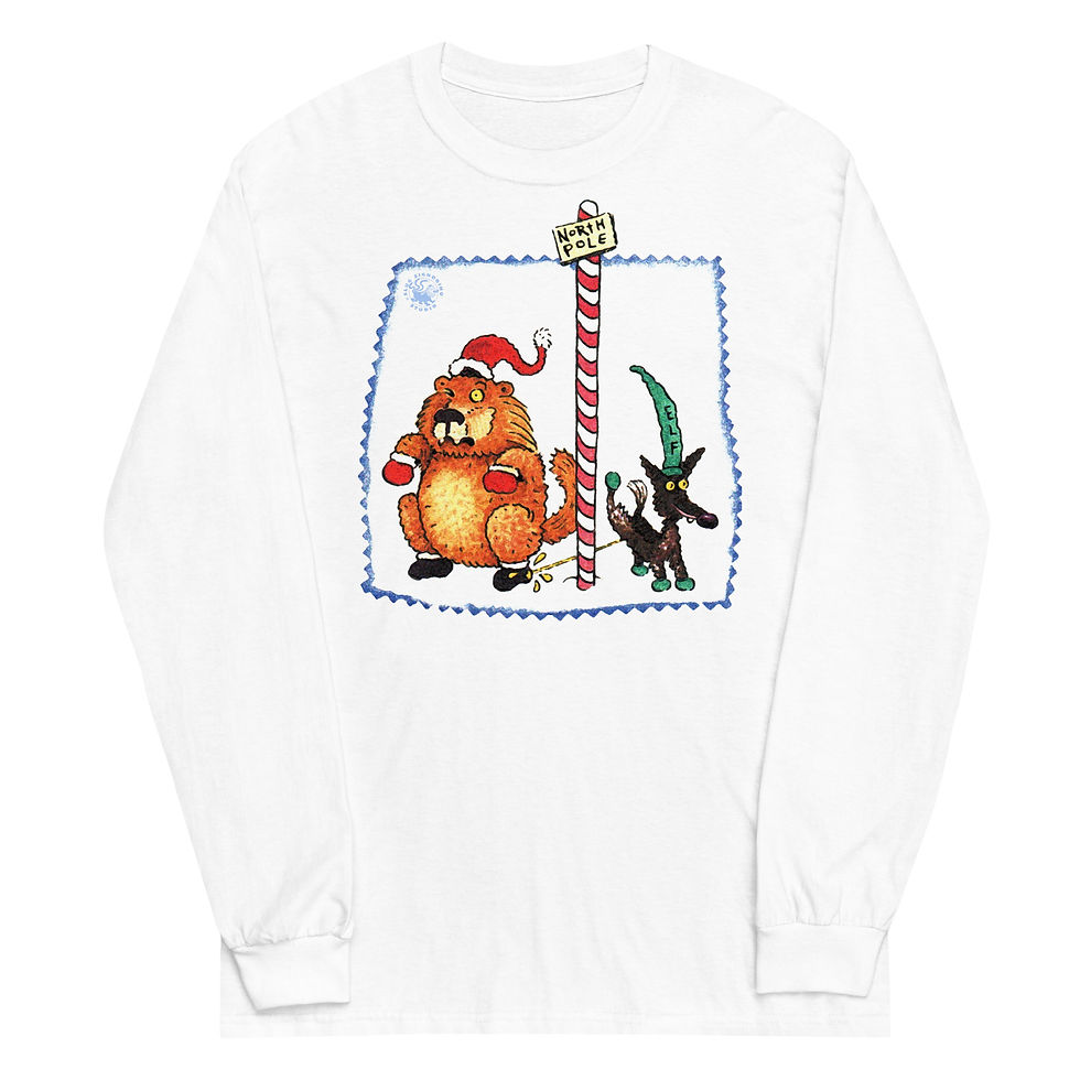 Thumbnail: Santa and Elf Dog Accident - Adult  Long Sleeve Shirt