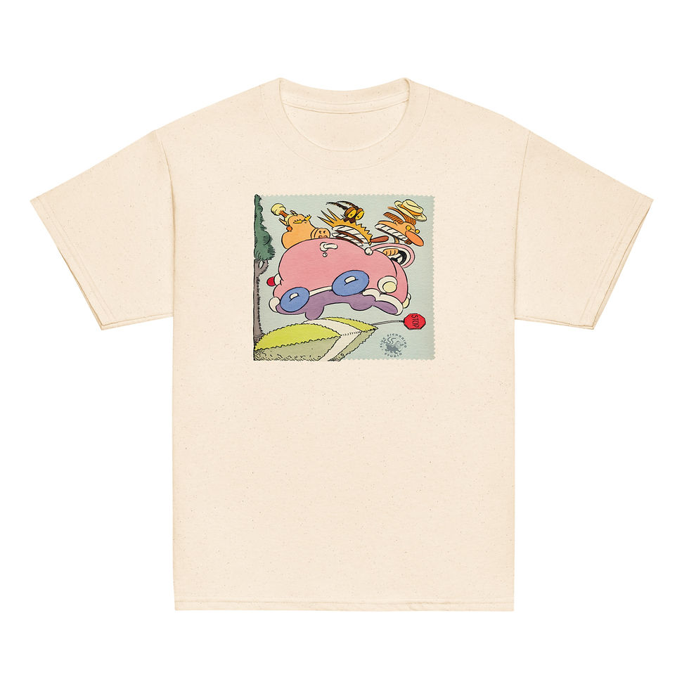 Thumbnail: STOP! Pig, Dog and Man in a Car.