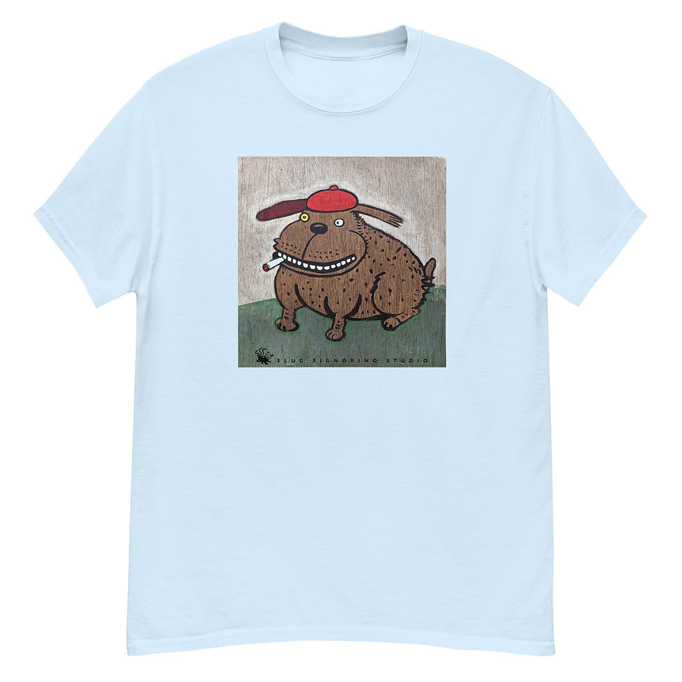 Thumbnail: Smoking Dog with Red Cap - Adult