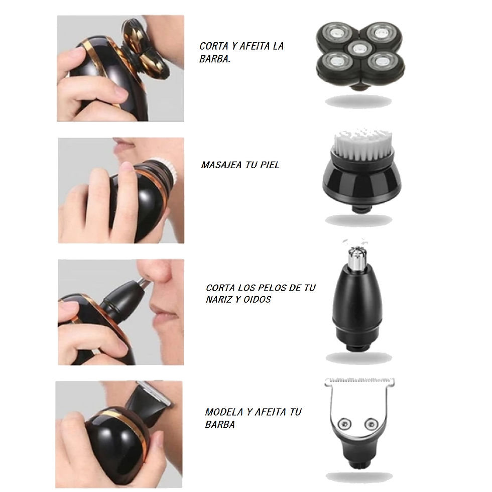 Miniatura: OKVENDO MAQUINA DE AFEITAR 5 EN 1 PORTATIL CABLE USB