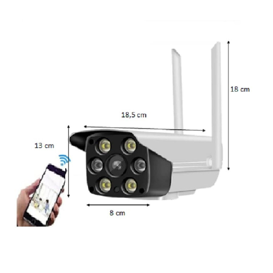 Miniatura: OKVENDO CAMARA WIFI EXTERIORES TIPO BALA