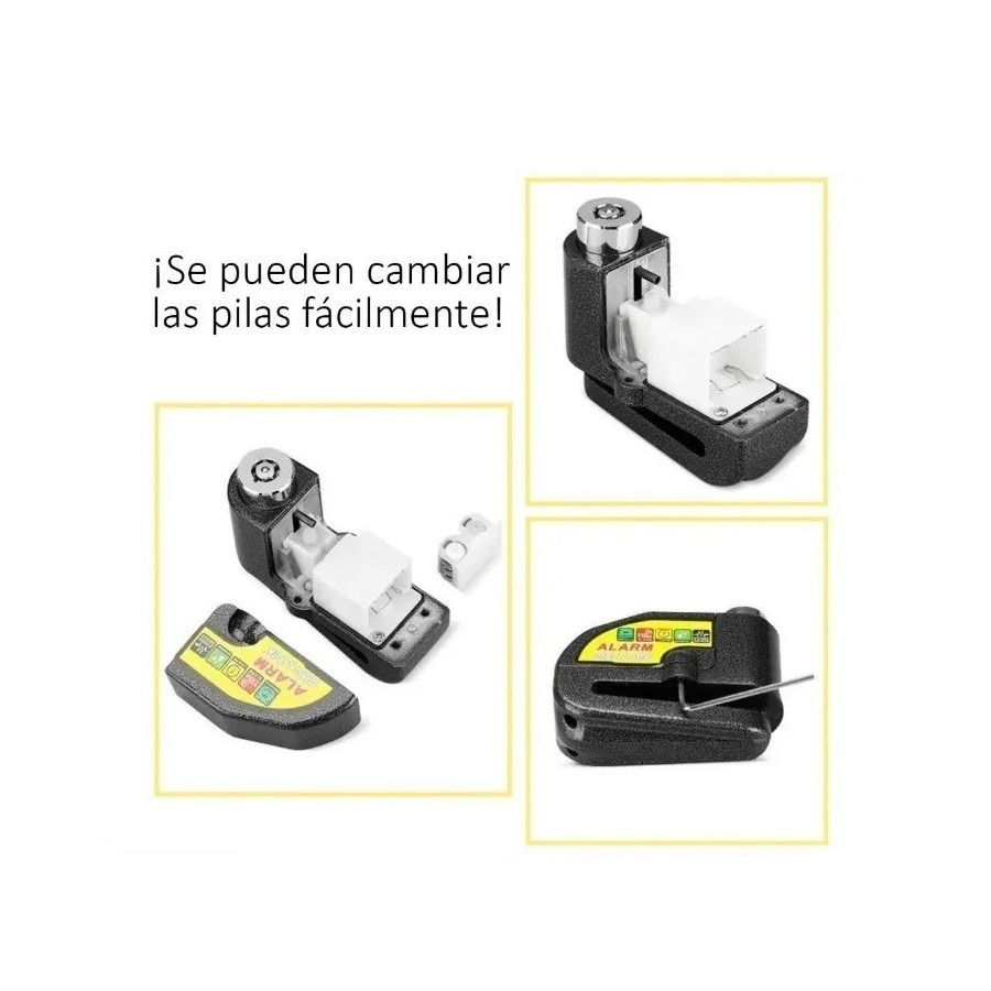 Miniatura: OKVENDO CANDADO PARA DISCO MOTOCICLETA CON SONIDO