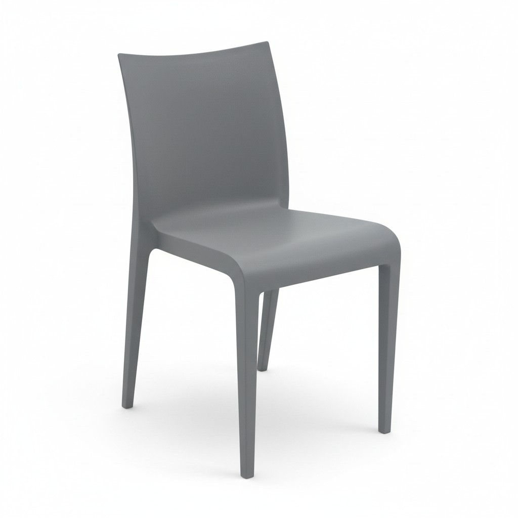 Chaise empilable grise Nassau 533 - ET AL (Qté : 19) CHA508