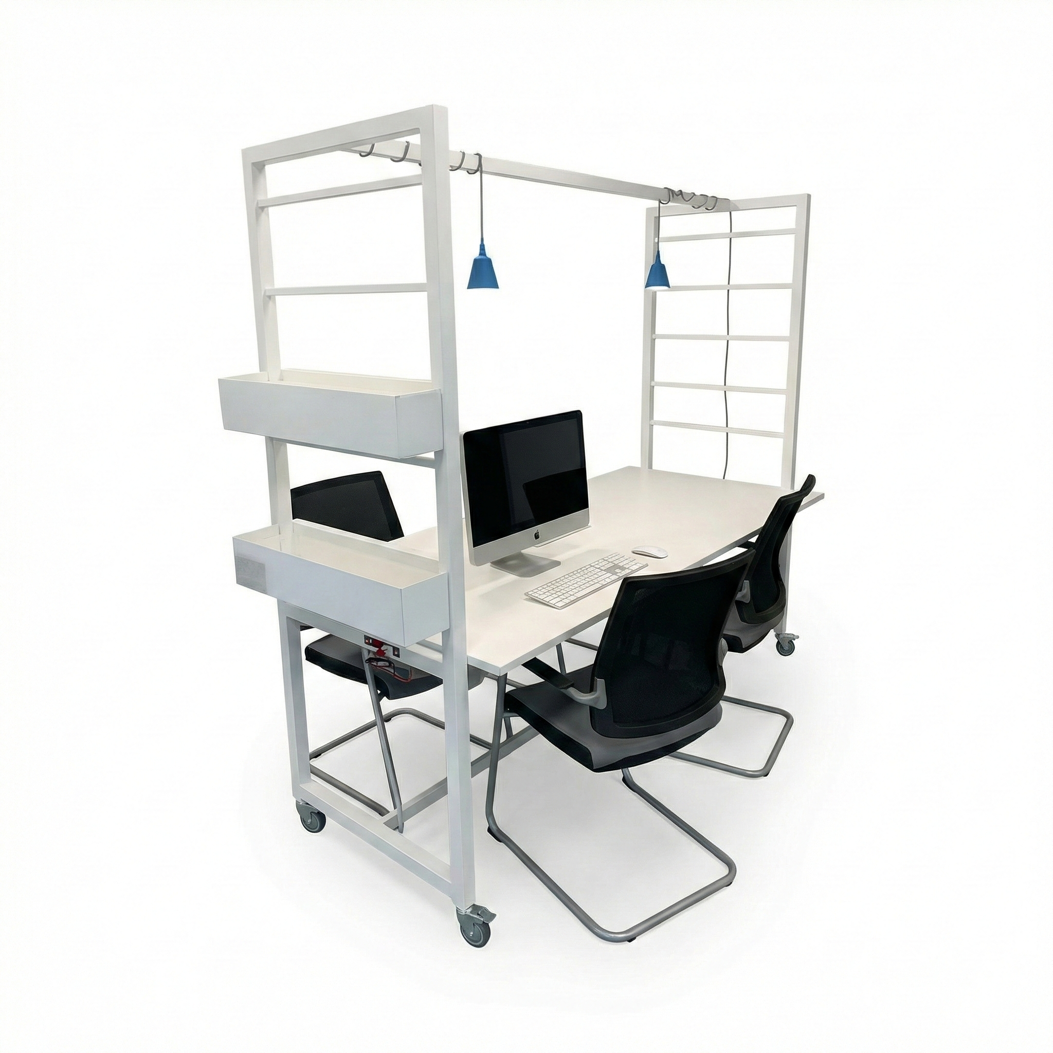 Table de réunion sur roulettes 6 personnes – MOORE DESIGN (Qté : 1) TAB580