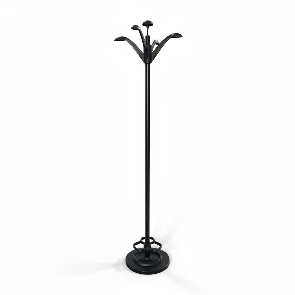 Porte-manteau avec porte parapluie noir professionnel (Qté : 6) ACS343