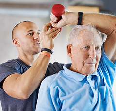Physical therapy session