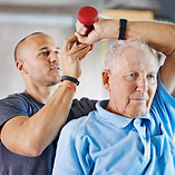 Sessão de fisioterapia
