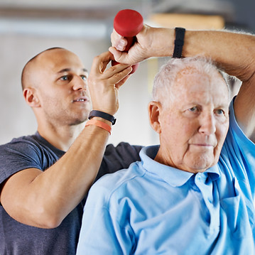 Physical therapy session