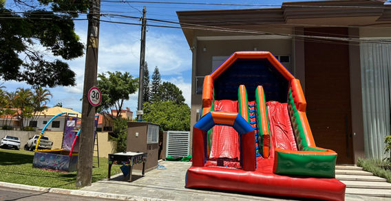 Aluguel de Tobogã Gigante, Air Game e Tombo Legal para Festas e Eventos Montados em Residência e Condomínio na Cidade de São Paulo, Pirituba, Barueri e Alphaville…