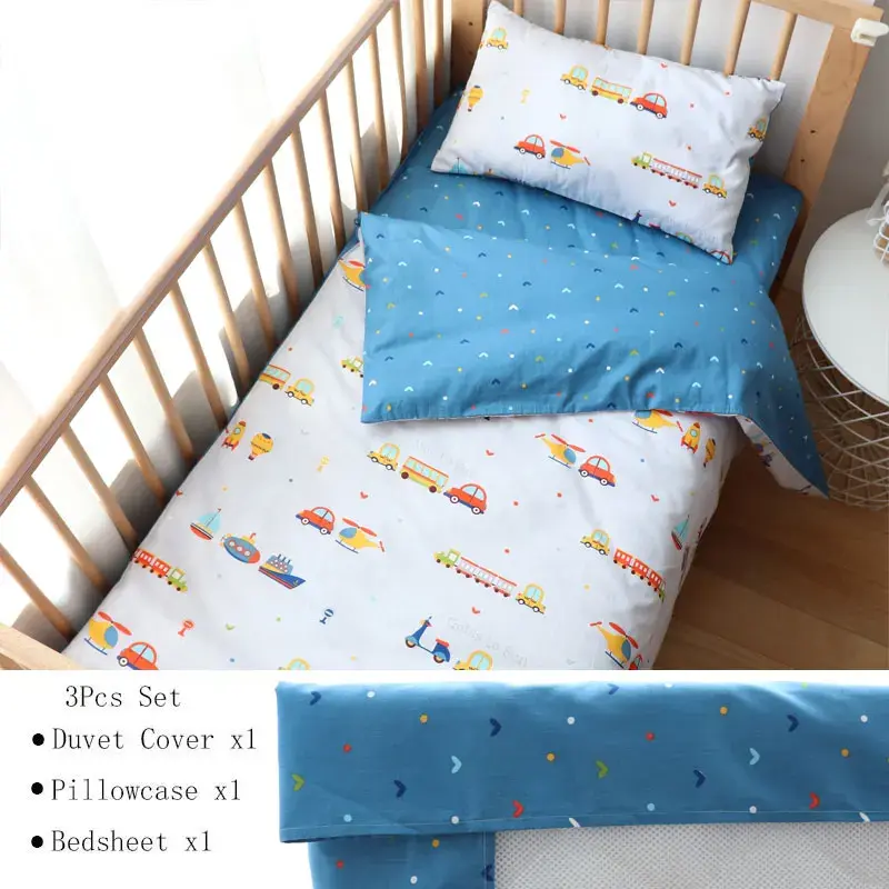 Miniatyrbilde: Rising Baby Juego de ropa  para cuna de bebé de 3 piezas,  algodón.