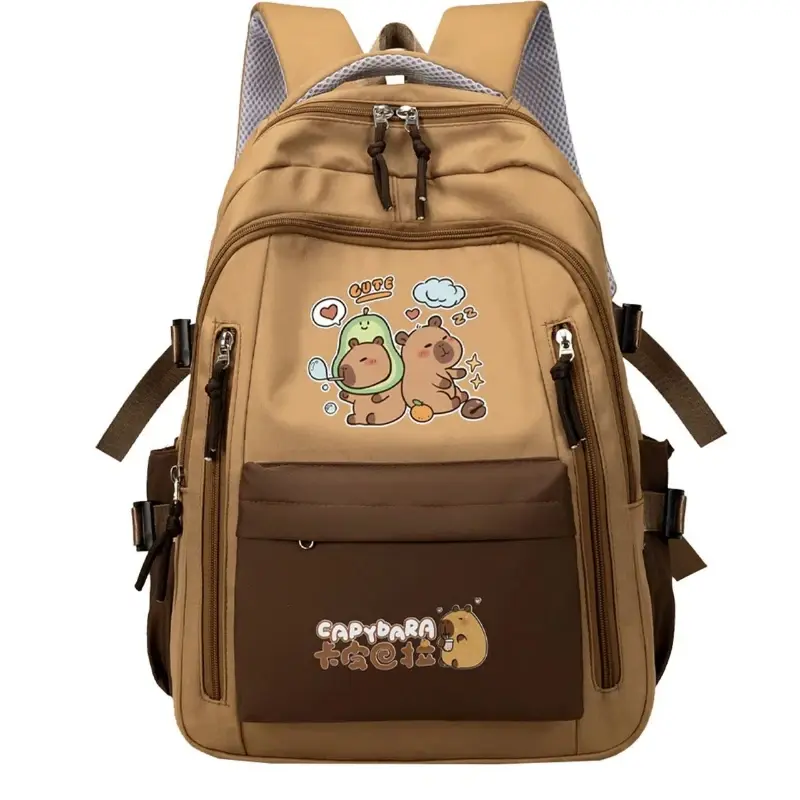 Pikkukuva: SOATIM  Elegante Mochila escolar Kawaii de capibara para niñas.