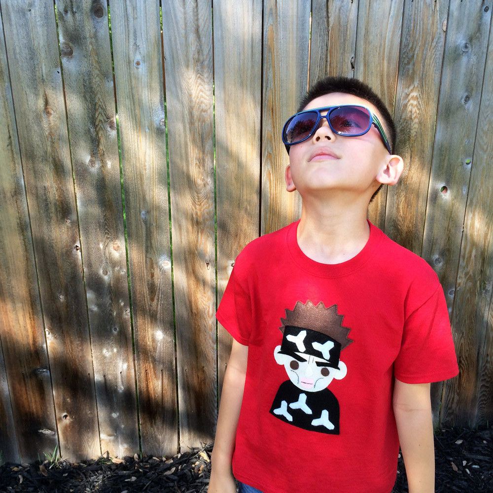 Camiseta para niños Color Rojo. Verano