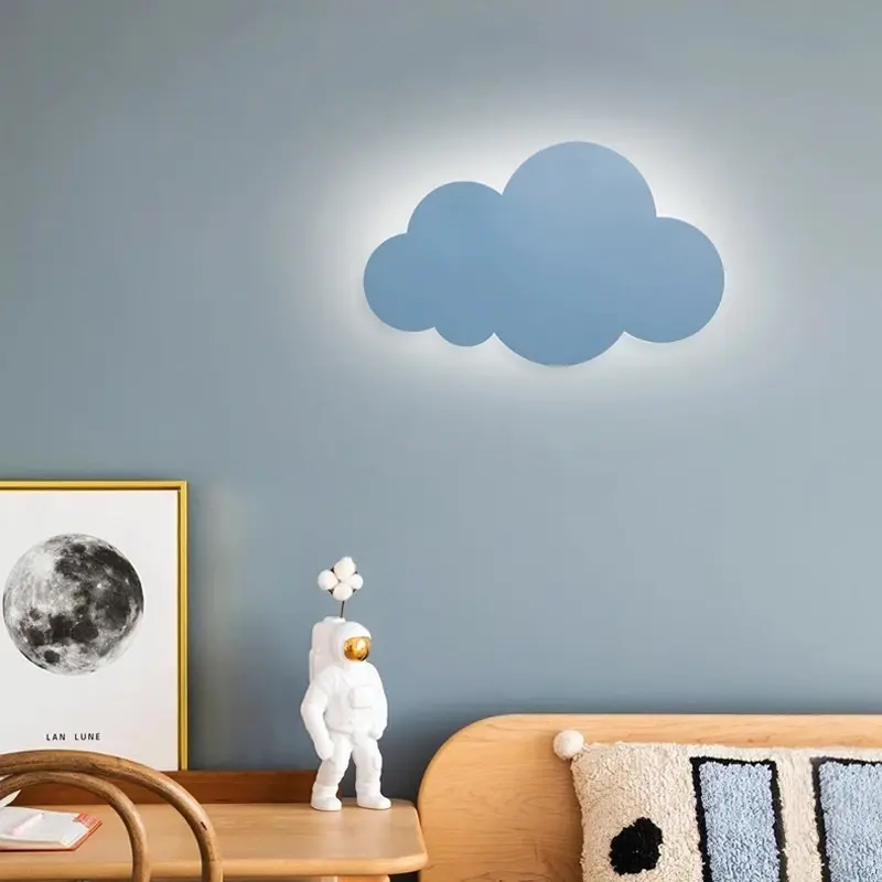 Miniatyrbilde: Lámpara de pared LED moderna, dormitorio infantil,  hierro acrílico.