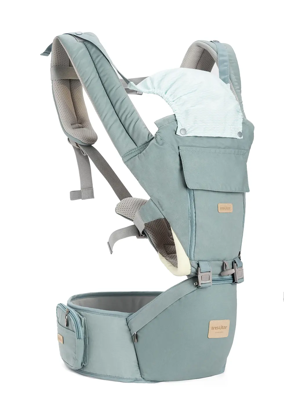 Miniatyrbilde: insular Portabebés portátil, canguro,  tipo hipseat Heaps.0-2 años.