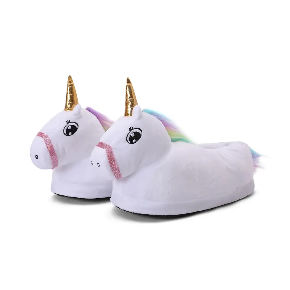 Miniatyrbilde: NoEnName_Null  zapatillas de unicornio, para niñas. Invierno.3-12 años.