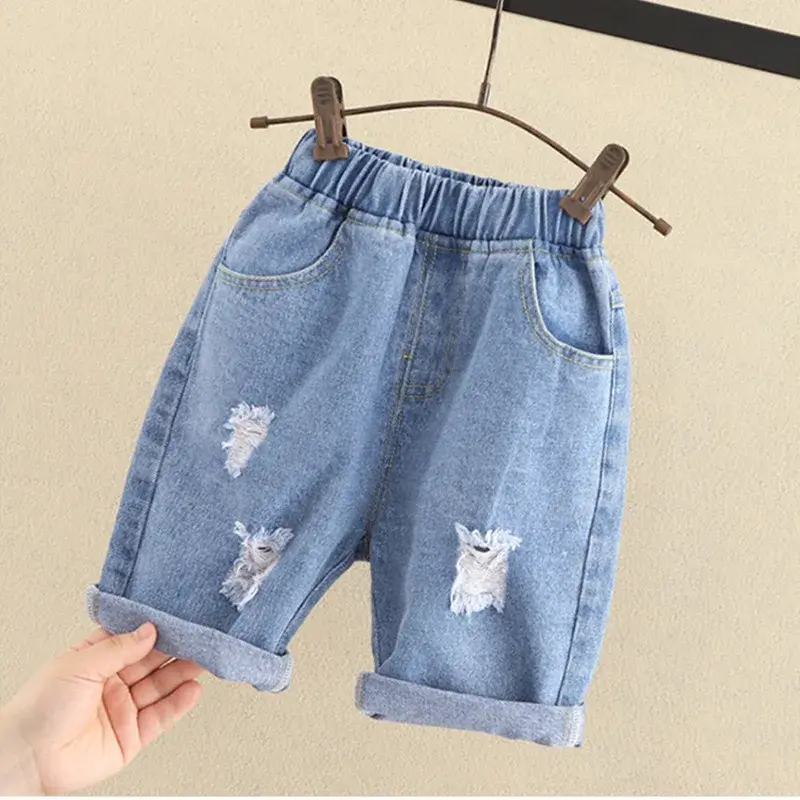 Miniaturbild: IENENS   Bermudas en denim de playa Unisex, 3-7 años.