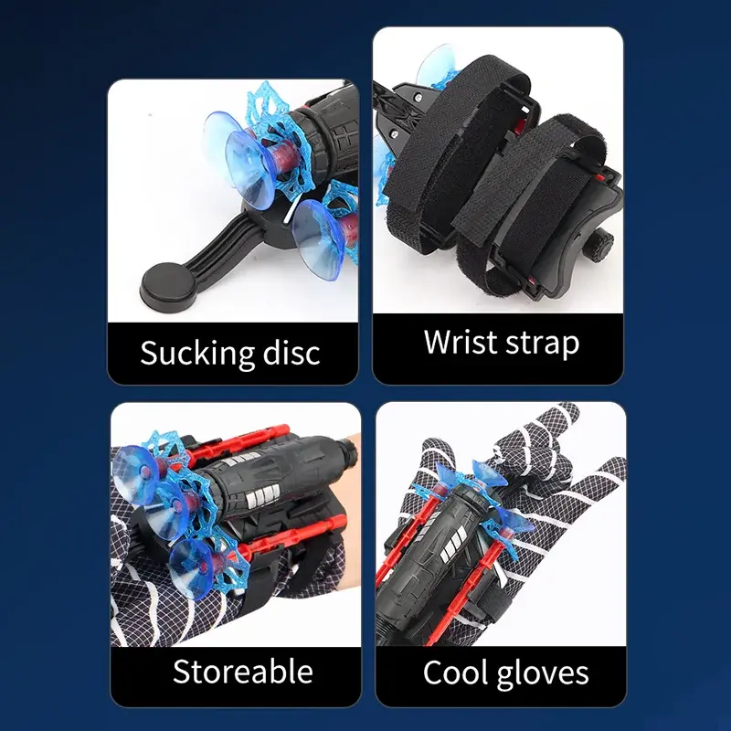 Miniatyrbilde: Juguete o guante lanzador de araña de el Hombre Araña. 15cm * 7.5cm * 7.5cm.