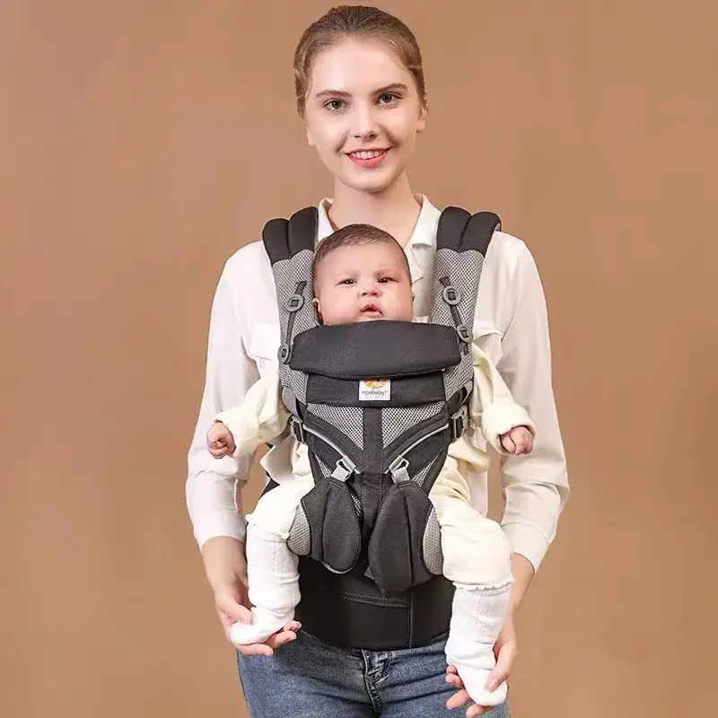 थंबनेल: Portabebés en algodón, multifunción, transpirable de 0 a 36 meses, mochila.