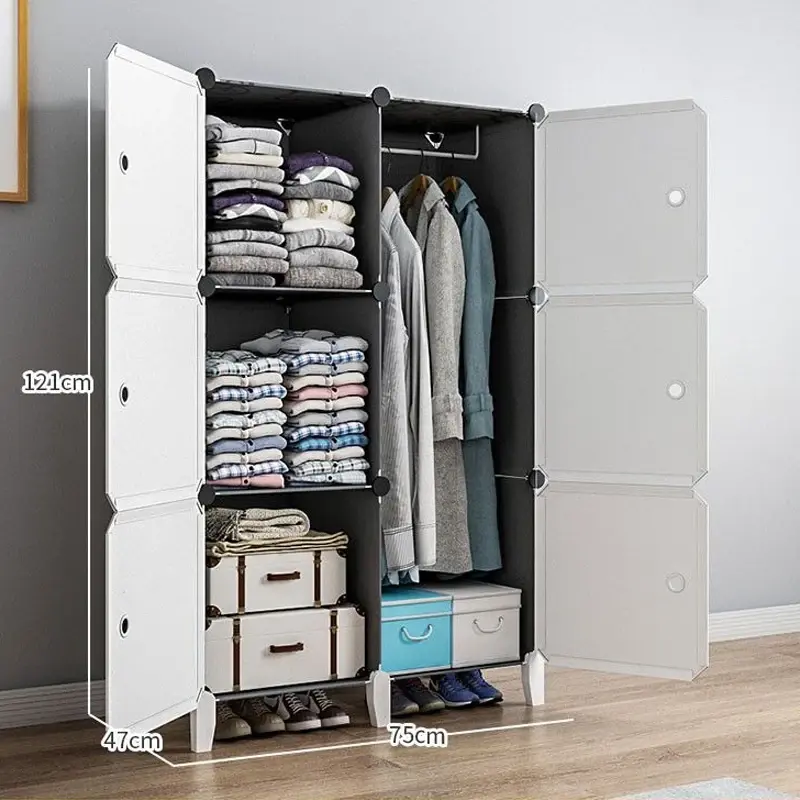 Armarios plegables para roa prueba de polvo, plegables, sencillos, para niños.