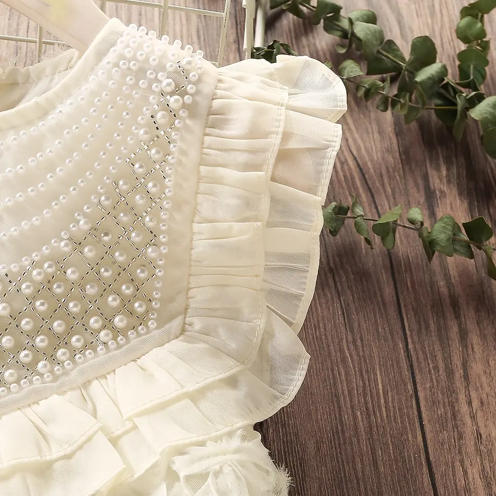 Miniatura: DIDIOO Vestido de encaje de verano para niñas, estilo Preppy. 2-13 años.