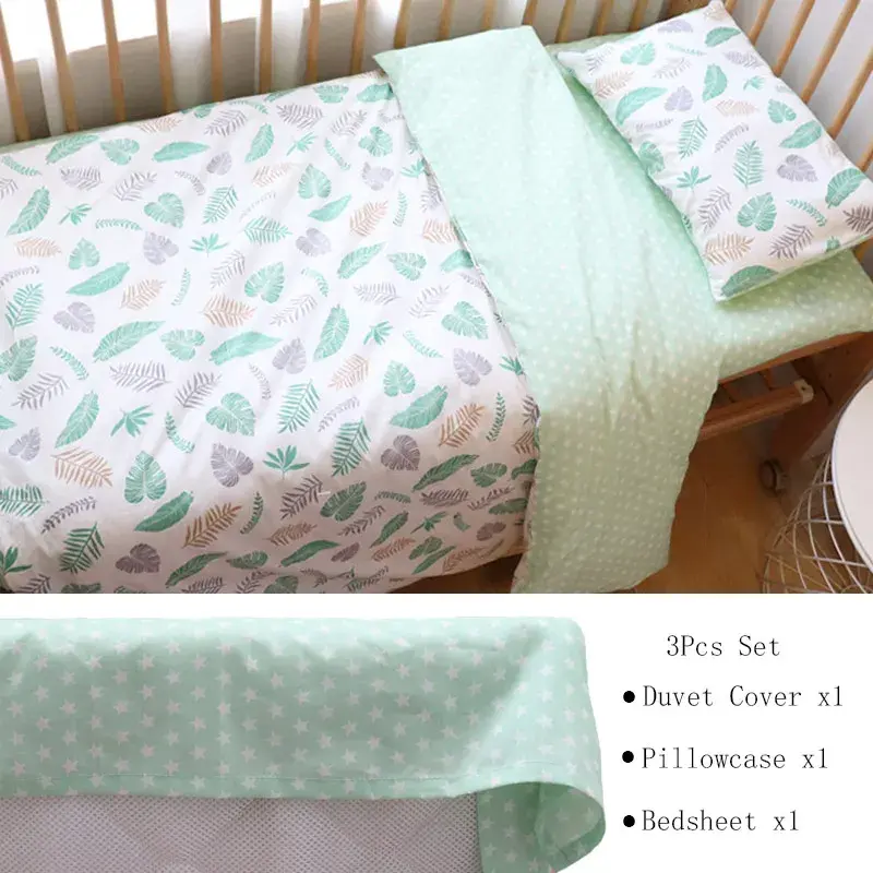थंबनेल: Rising Baby Juego de ropa  para cuna de bebé de 3 piezas,  algodón.