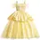 Imej kecil: TPMG Vestido de princesa Bella en color amarillo para niña, 2-10 años.