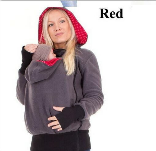 サムネイル： Sudaderas tipo canguro con portabebés. invierno, mujeres embarazadas.