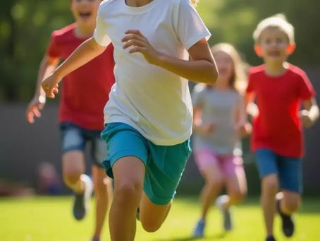 Family playing together without screens