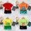 Thumbnail: NoEnName_Null trajes unisex de manga corta de algodón para niños pequeños.