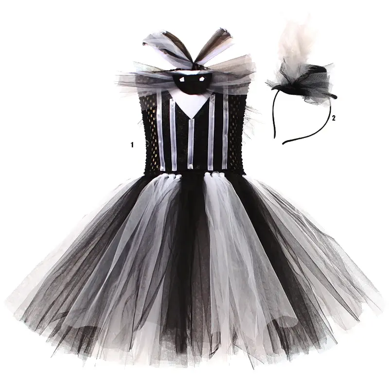 Küçük resim: Vestido tutú para niñas, disfraz de Halloween, cosplay.