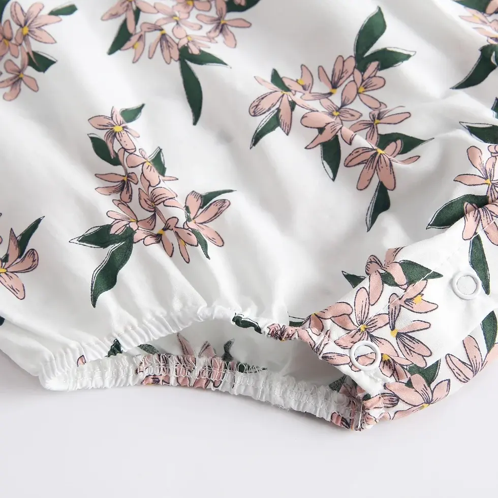 Miniatura: Sanlutoz- Tierno Body de algodón para bebé niña estampado, verano.