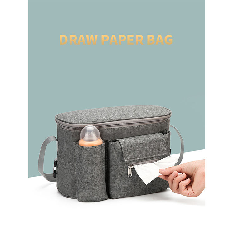 Miniatura: Bolsa colgante multifuncional para cochecito de bebé.