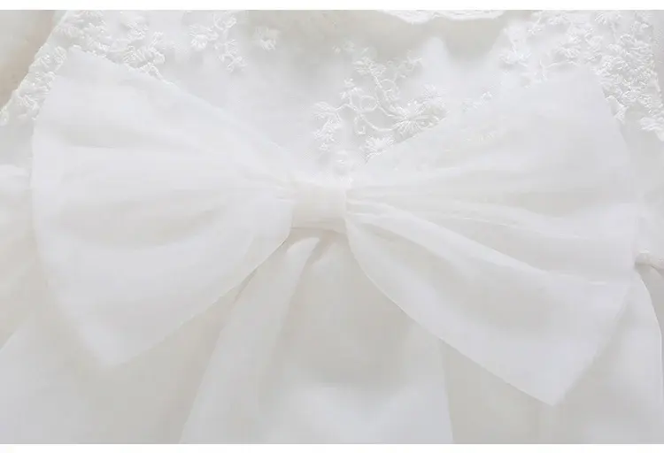 Thumbnail: XIHA FUWA Vestido de bautizo para recién nacido bebé blanco. 3M-24 meses.