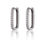 Miniatyrbild: Slovehonny-pendientes de aro Huggie pavé de plata 925.