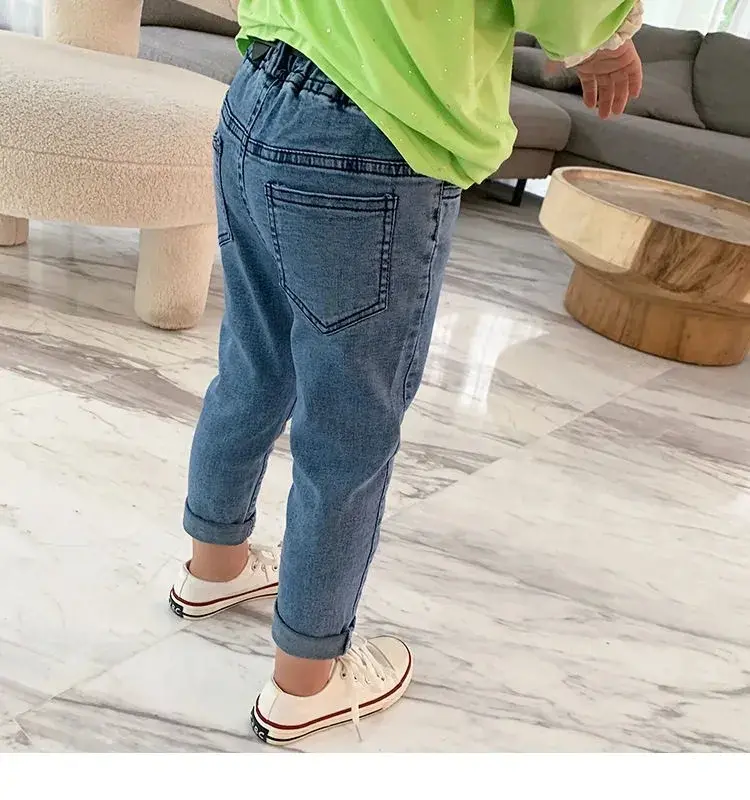 Miniatura: Pantalones, vaqueros Unisex, ropa de abrigo de otoño/invierno. 9m-7 años.