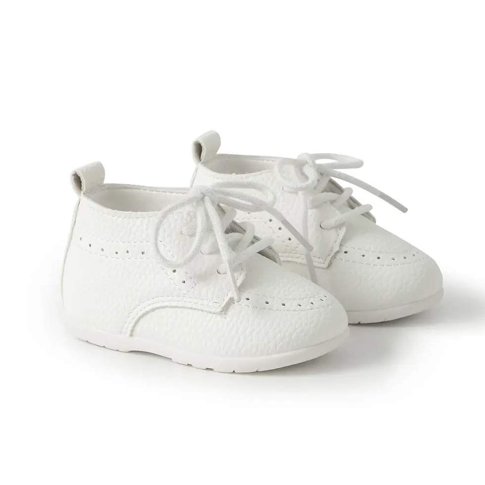 Miniatura: Meckior - Zapatos de bebé,  cuero retro, unisex,antideslizantes.0-24m.