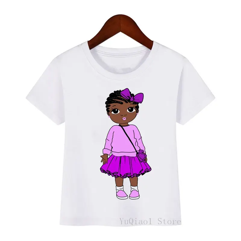 Miniatura: Camisetas de verano para niñas, 3-7 años. Melanie Princess Black
