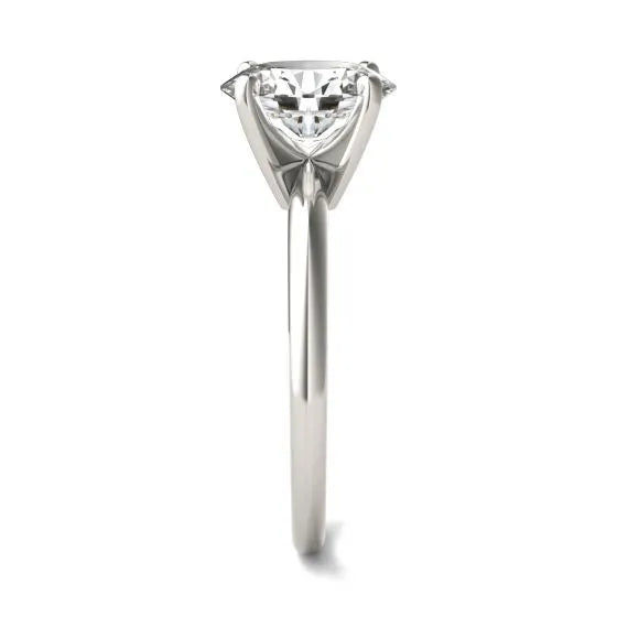 Miniatyrbilde: Anillo  solitario  diamante  de 2 quilates en oro blanco14 K (G-Vs)Mamás.