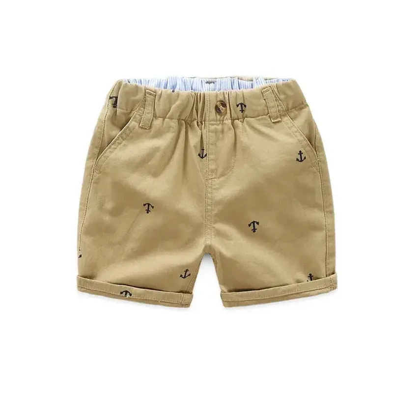 Miniatura: Vaqueros  cortos para niño estampado de algodón, 2 a 8 años.