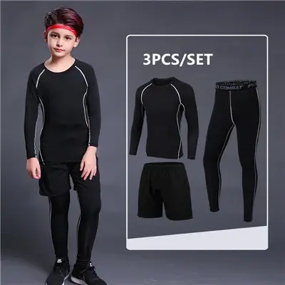 Miniatura: Conjunto deportivo 5 Uds. Niños. Correr, baloncesto, entrenamiento.