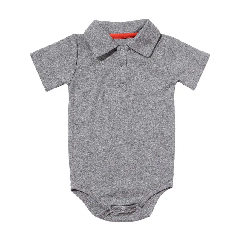 Miniatura: Peleles de verano para bebé unisex, cuello vuelto,  algodón 0 a 2 años.