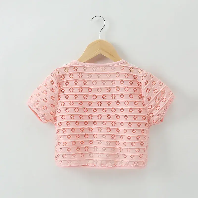 Miniatura: SABSTER Chaqueta de verano  niñas, manga corta, encaje de algodón.