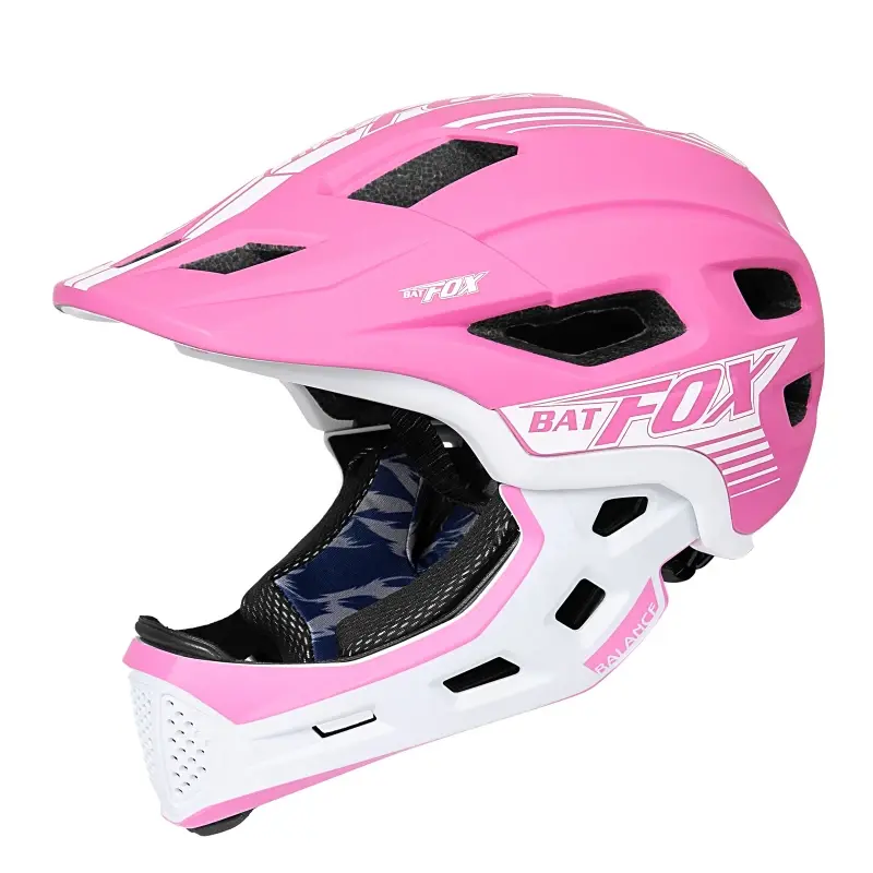 Pikkukuva: BATFOX Casco de bicicleta niños, integral de motocross,  desmontable  montaña .