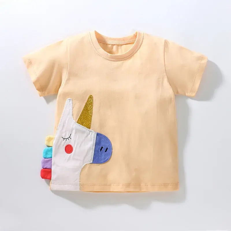 Miniatura: Camiseta de algodón Little Maven  manga corta,  verano , niñas  2 -7 años.