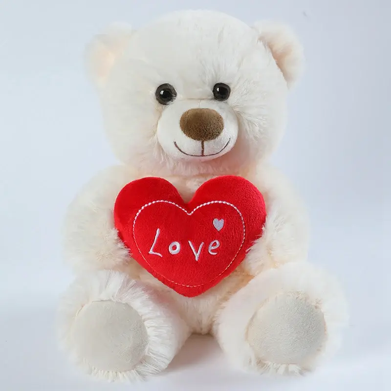 Miniatura: Lindo osito de peluche con pajarita colorida, juguete para abrazar.