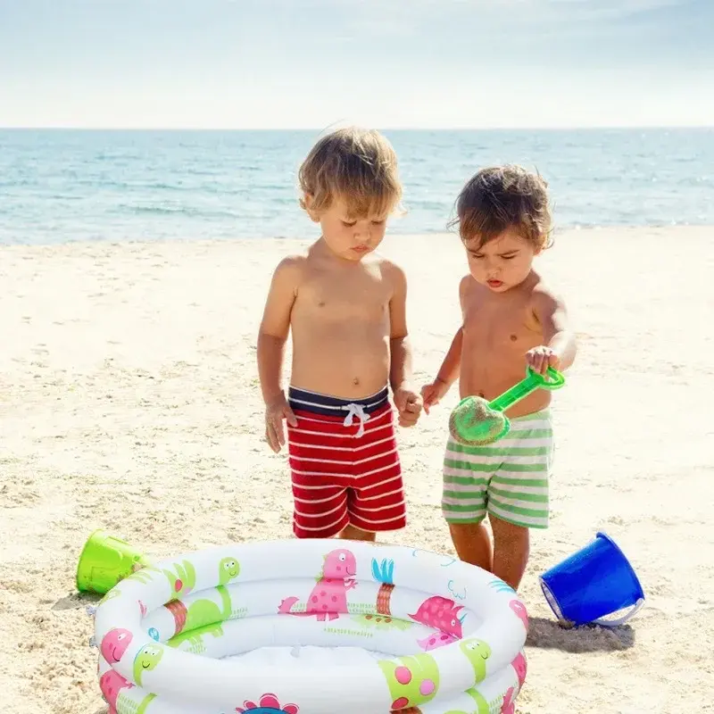 Miniaturebillede: Piscina infantil inflable para bebés y niños, verano, suave y divertido.