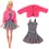 Miniature : NoEnName_Null muñecas Barbie de 1/6-11.5 pulgadas,lindos vestidos- accesorios.
