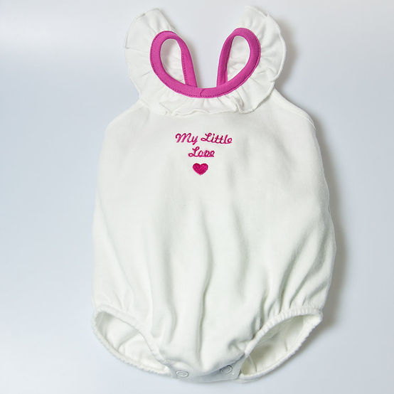 Body con volantes y cinta de globo