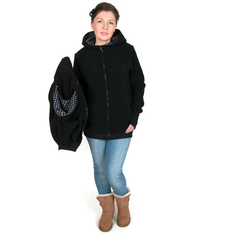 サムネイル： Sudaderas tipo canguro con portabebés. invierno, mujeres embarazadas.